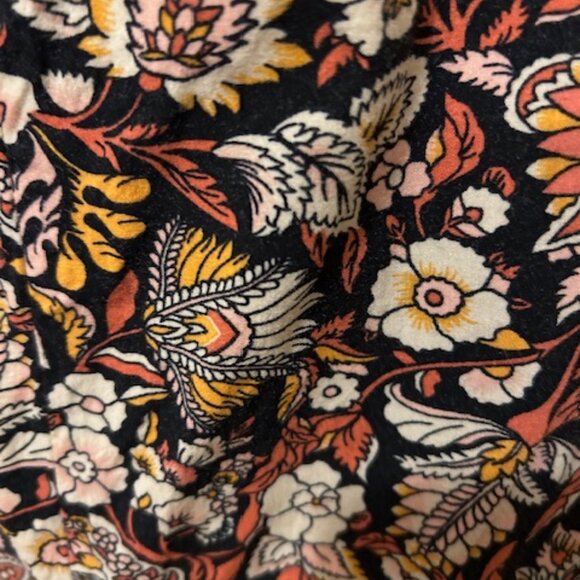 LIZ CLAIBORNE Capri Pants, Size XL, Casual Comfort Cotton/Rayon Blend, Floral - Picture 8 of 8